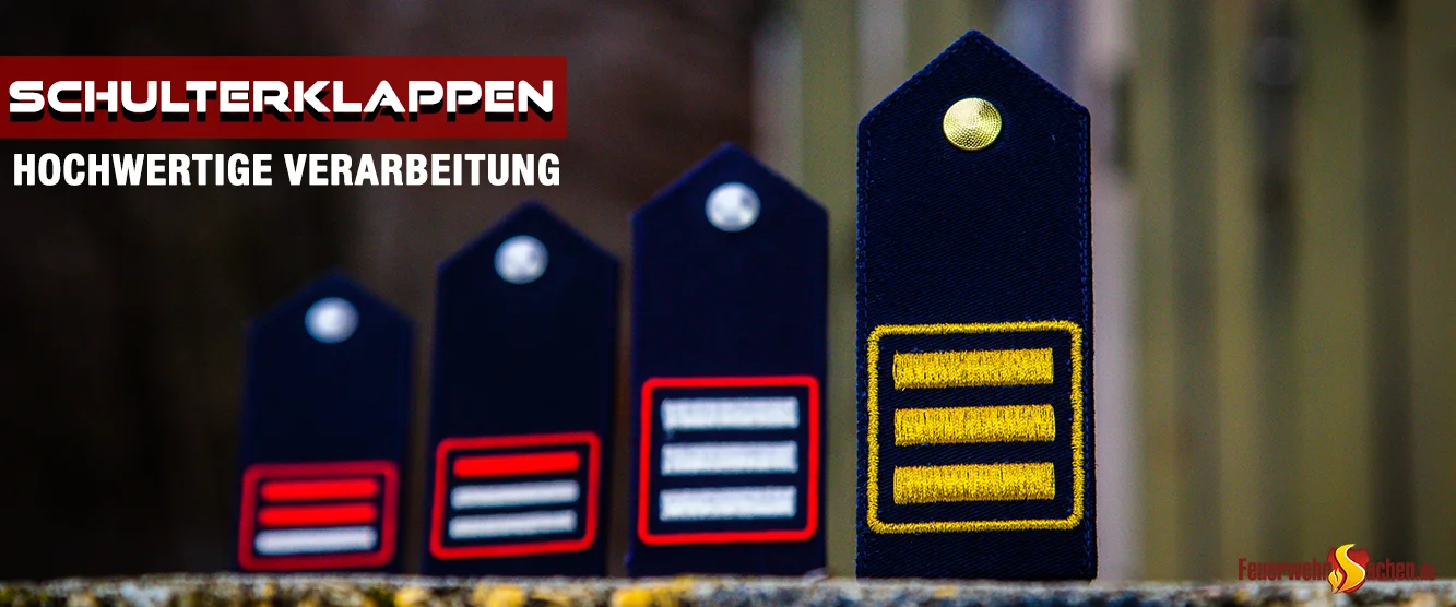 Feuerwehr Schulterklappen und Schulterstücke