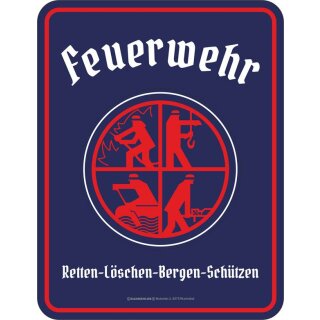 Blechschild "Feuerwehr-Logo"
