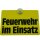 Gelbes PST-Schild "Feuerwehr im Einsatz", light