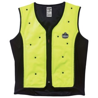 Ergodyne Kühlweste mit Dry-Evaporative Technologie, gelb/schwarz L