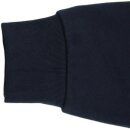 Dunkelblaues Sweatshirt, Pullover beidseitig FEUERWEHR  neongelb Gr. M