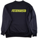 Dunkelblaues Sweatshirt, Pullover beidseitig FEUERWEHR...