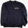 Dunkelblaues Sweatshirt, Pullover beidseitig FEUERWEHR  neongelb Gr. L