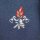 Dunkelblaue Feuerwehrkrawatte mit gewebtem Emblem