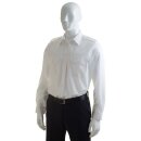 Weißes Premium-Uniformhemd, Tunnel & abnehmbare Schulterklappen, extra lange Ärmel Gr. 41/42