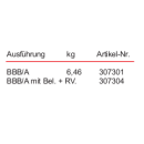 Sammelstück - BBB/A mit Bel. + Rückschlagventil
