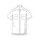 Hellblaues Premium-Uniformhemd m. Tunnel u. abnehmbaren Schulterklappen, Kurzarm, Slim Fit Gr. 39/40