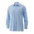 Hellblaues Slim Fit Premium-Uniformhemd, Langarm 43/44