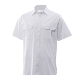 Weißes Premium-Uniformhemd, Kurzarm