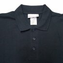 Polo-Shirt, dunkelblau, neongelber Rückenaufdruck "Feuerwehr", Größe XXL