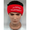 Stirnband, rot, Aufstick "JUGENDFEUERWEHR"