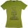 Damen T-Shirt "Keep Calm and love a fireman" Farbe kiwi Gr. M