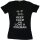 Damen T-Shirt "Keep Calm and love a fireman" L Anthrazit