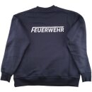 Dunkelblaues FEUERWEHR Sweatshirt, beidseitiger...