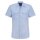 Bügelfreies Diensthemd, halbarm, ohne Schultertunnel (regular fit) blau