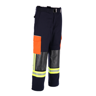 THL Bundhose - Einsatzhose - Schwarzblau/Leuchtorange