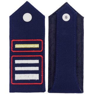 Feuerwehr Dienstgrad Schulterklappen Bayern (metallisiertes Stickgarn) Brandmeister Kommandant
