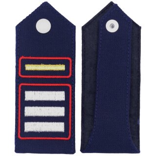 Feuerwehr Dienstgrad Schulterklappen Bayern (metallisiertes Stickgarn) Hauptbrandmeister Kommandant