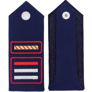 Feuerwehr Dienstgrad Schulterklappen Bayern (metallisiertes Stickgarn) Oberlöschmeister stellv. Kommandant
