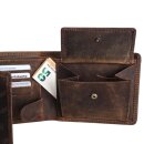 Feuerwehr Geldbörse CLASSIC 2.0 - 10 Karten/RFID – Büffel-Leder
