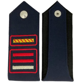 Feuerwehr Dienstgrad Schulterklappen Bayern (metallisiertes Stickgarn) Löschmeister stellv. Kommandant