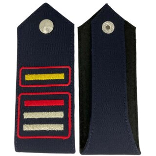Feuerwehr Dienstgrad Schulterklappen Bayern (metallisiertes Stickgarn) Oberlöschmeister Kommandant