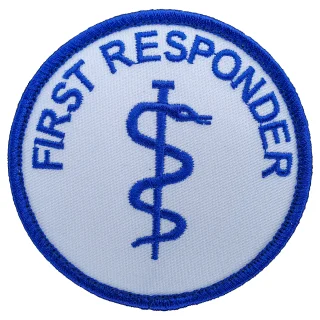 Patch FIRST RESPONDER gesticktes Abzeichen mit Klett