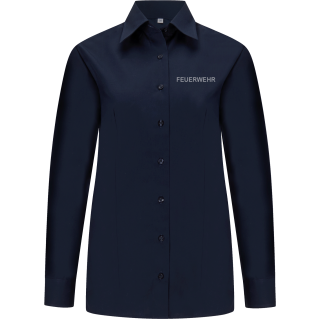 Dienstbluse FW MV langarm, marineblau, Schultertunnel