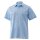 Hellblaues Slim Fit Premium-Uniformhemd Kurzarm Gr. 45/46