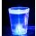 LED Schnapsglas blau, blinkend