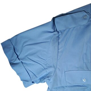 Hellblaues Kurzarm Diensthemd mit Tunnel & abnehmbaren Schulterklappen
