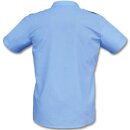 Hellblaues Kurzarm Diensthemd mit Tunnel & abnehmbaren Schulterklappen Gr. L