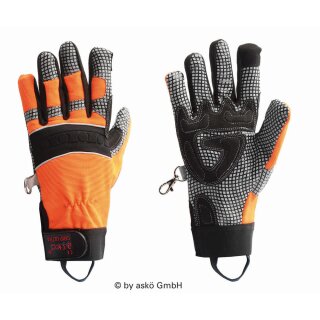 Grip Ultra Handschuh schwarz-leuchtorange Gr. 6