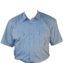 Hellblaues Diensthemd, Kurzarm, ohne Schulterklappen XL (43/44)